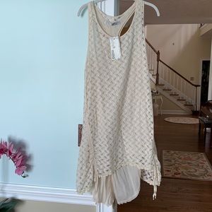 Miilla high-low ivory lace dress